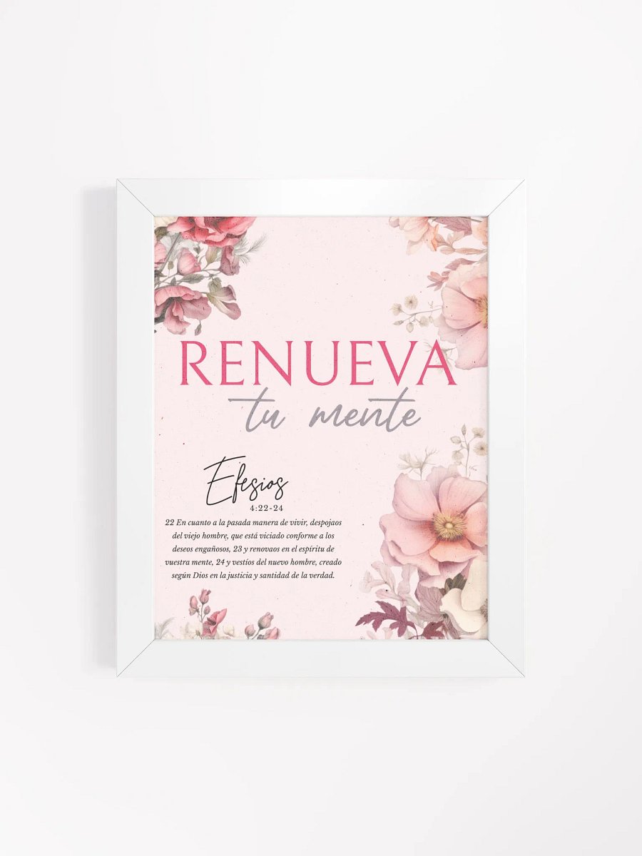 Renew Your Mind Floral Poster product image (32)
