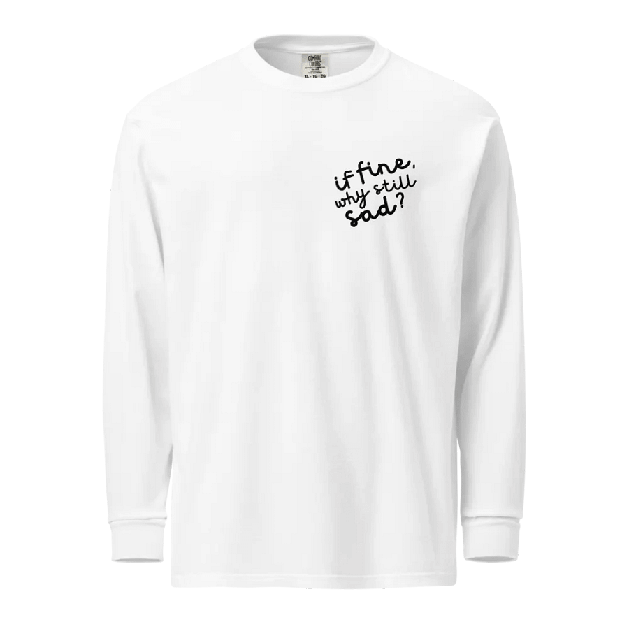 If Fine Long Sleeve Tee (White) product image (1)