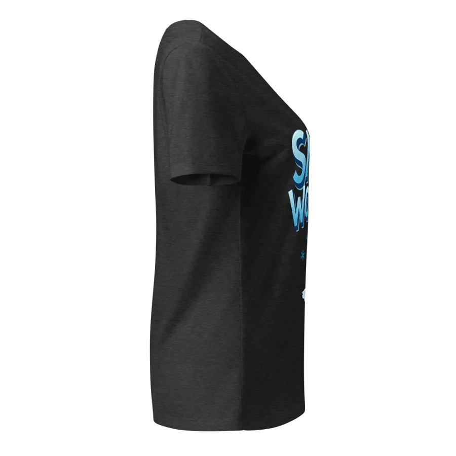Snow Worries Cartoon Snowman V-Neck Tee product image (14)