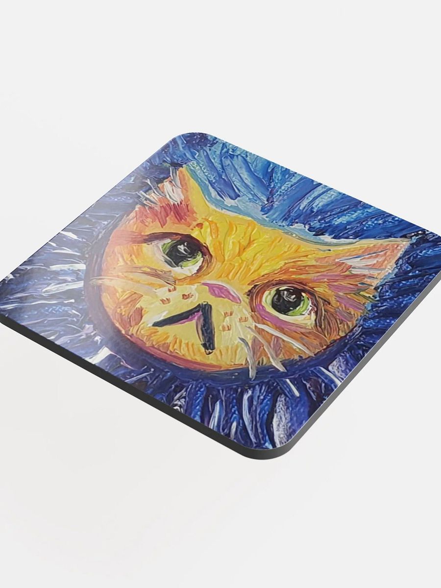 Tiny Orange Cat Oil Painting Coaster product image (4)