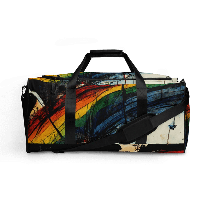 Vibrant Rainbow Splatter Duffle Bag product image (1)