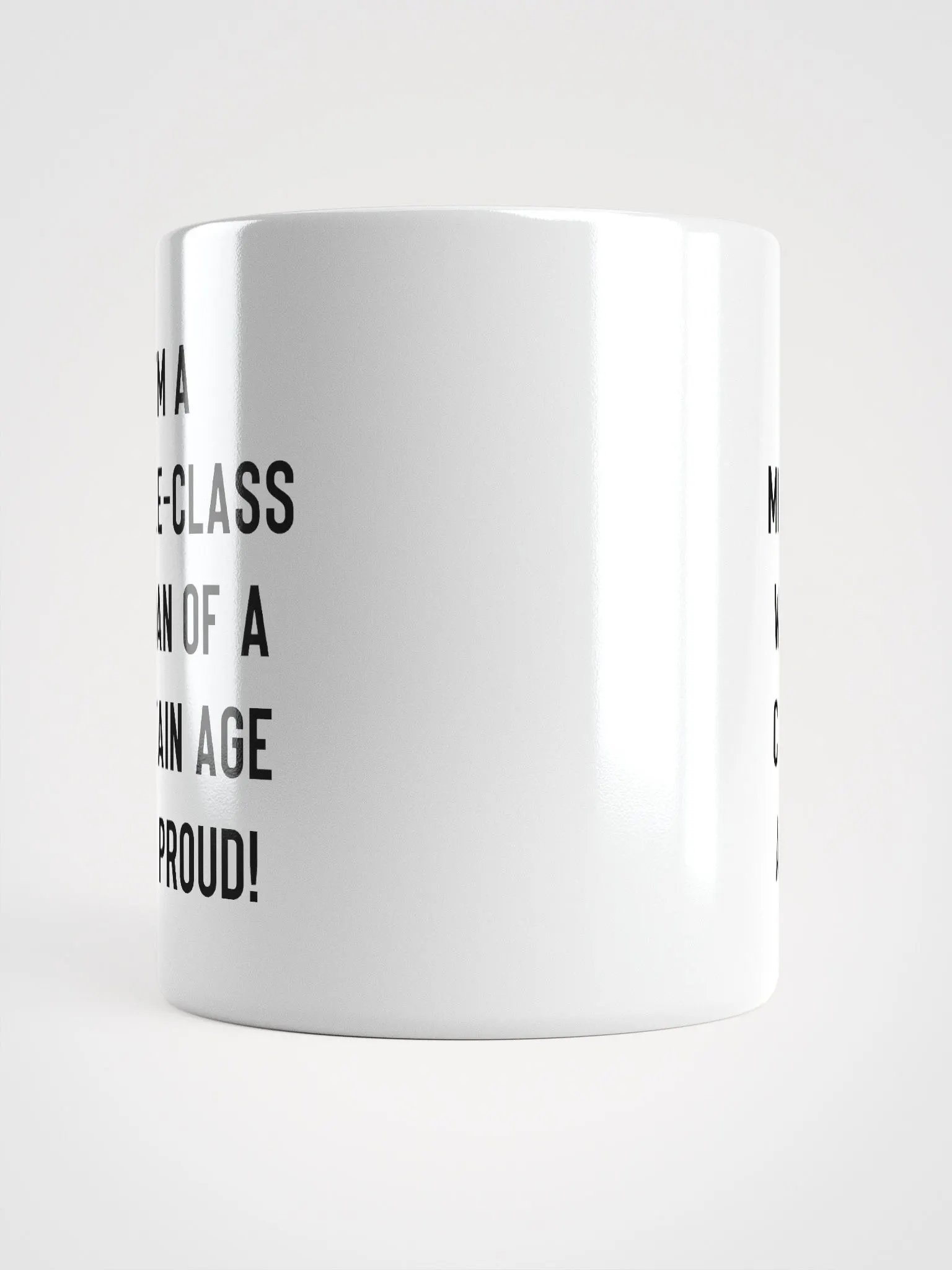 Middle-Class Woman And Proud - Light/Bold Font Mug product image (5)