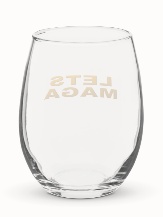 LETS MAGA - Golden Stemless Wine Glass product image (2)