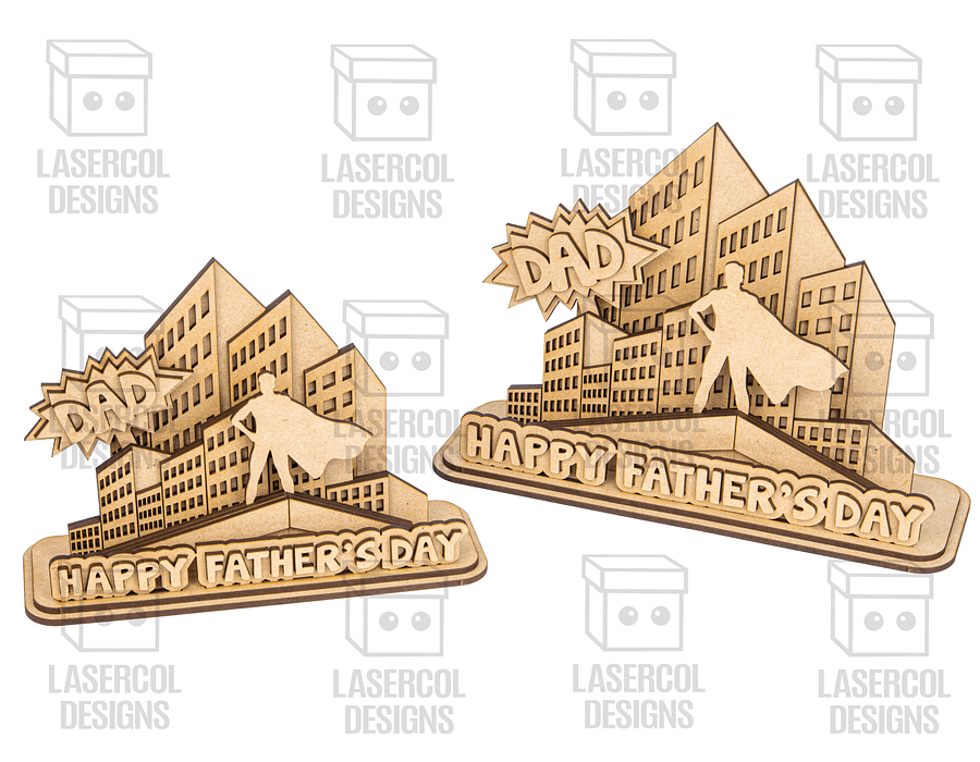 Father's Day Comic Gift Plaque (2 Sizes) - Laser Cut Files product image (9)
