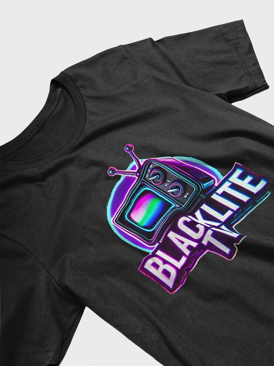 BlackLite TV Retro Neon Glow Retro TV T-Shirt product image (3)