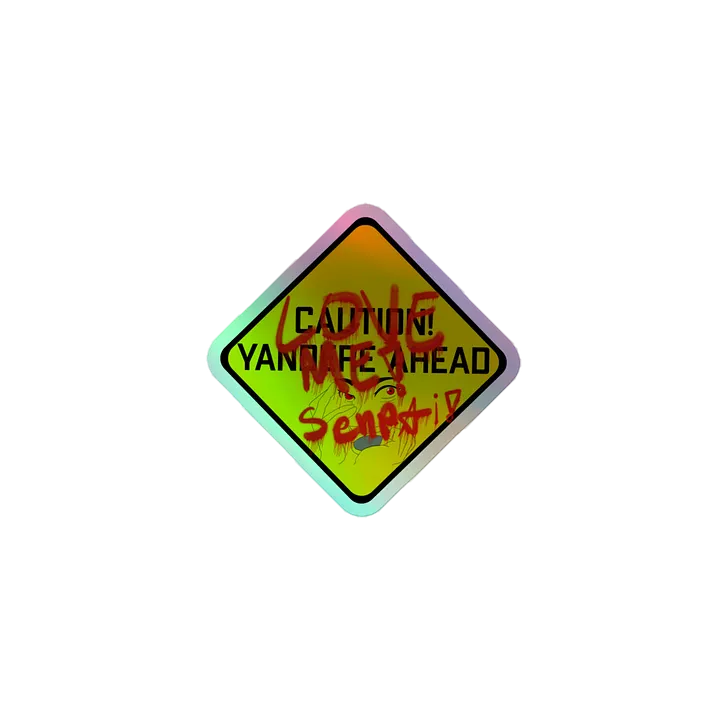 Caution Yandere Ahead sticker product image (1)