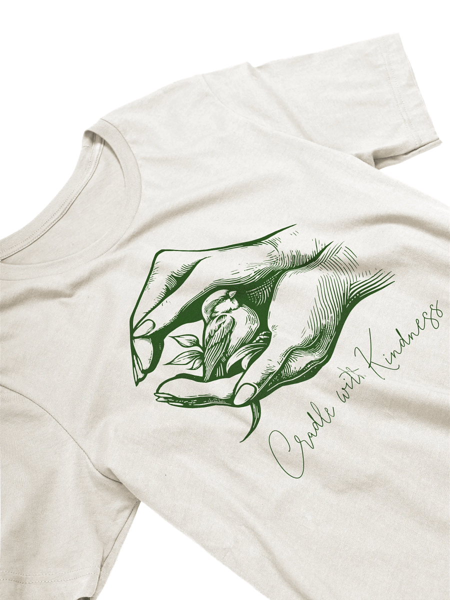 Cradle with kindness, bird rescue shirt, gentle reminder tee, wildlife vet gift, gift for her, wildlife carer tee, women in wildlife, bird lover gift, nature inspired shirt, healing vibes tee product image (3)