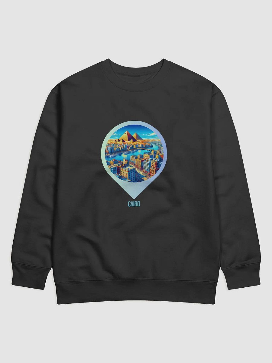 Urban Mirage Premium Sweatshirt | AI Design: Future Vision of Cairo product image (1)