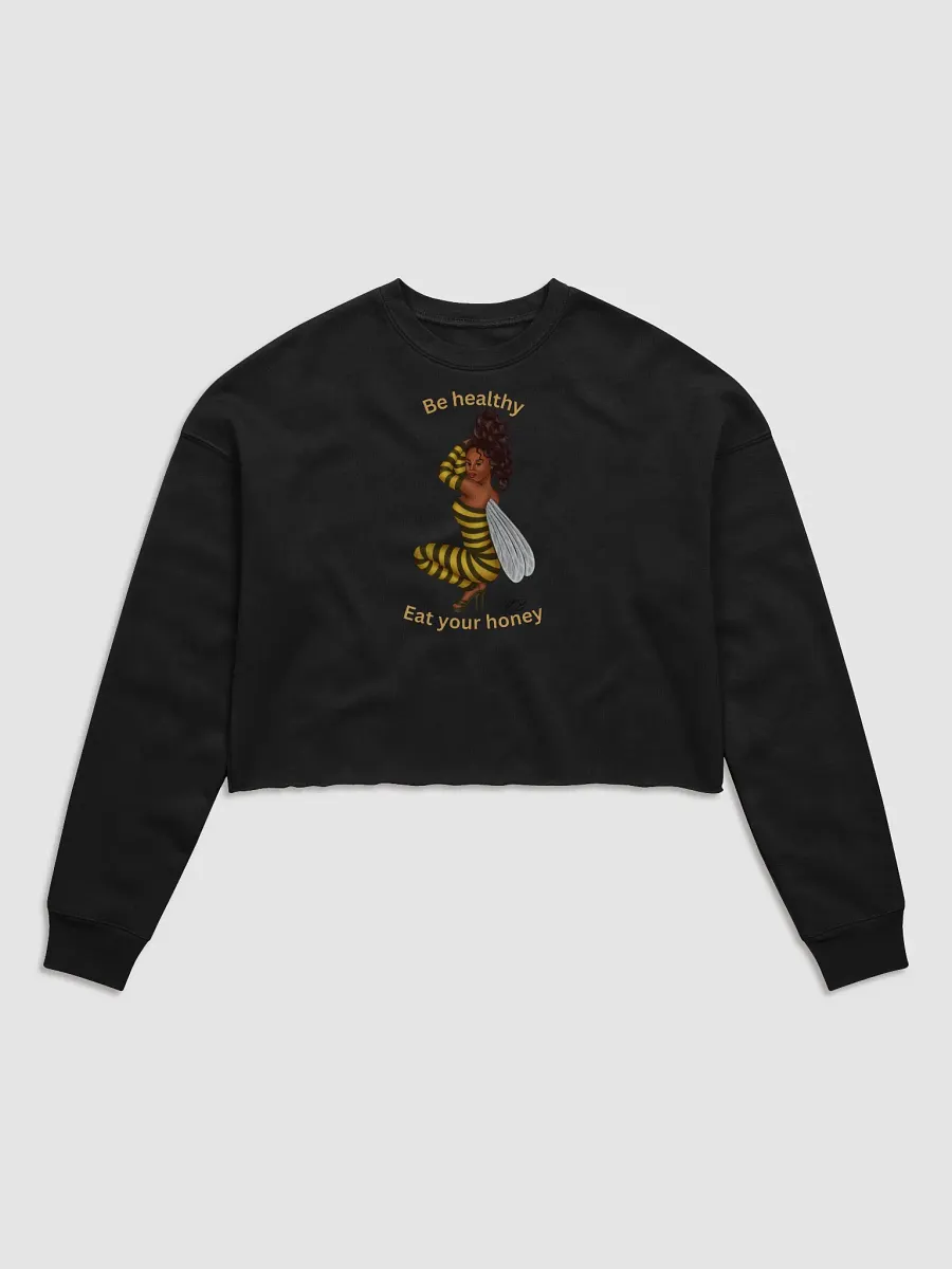 Buzzing Bee Fleece Crop Sweatshirt product image (8)