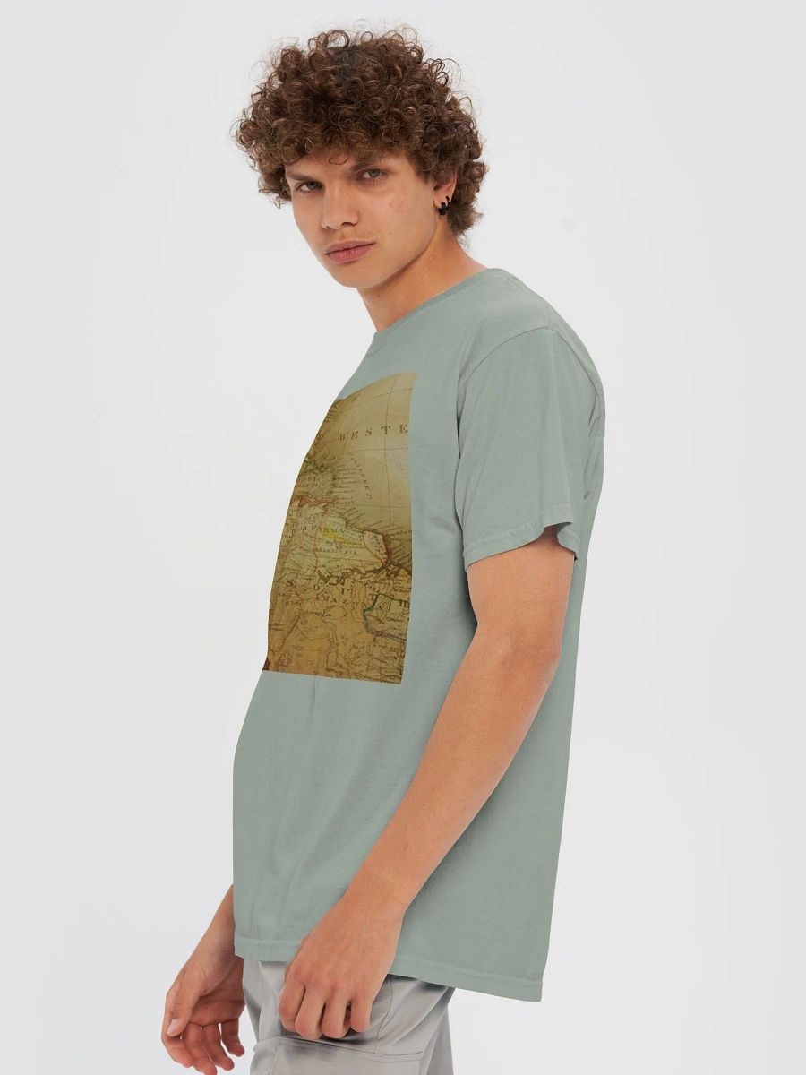 Man T-Shirt Vintage Map Garment-Dyed Heavyweight product image (6)