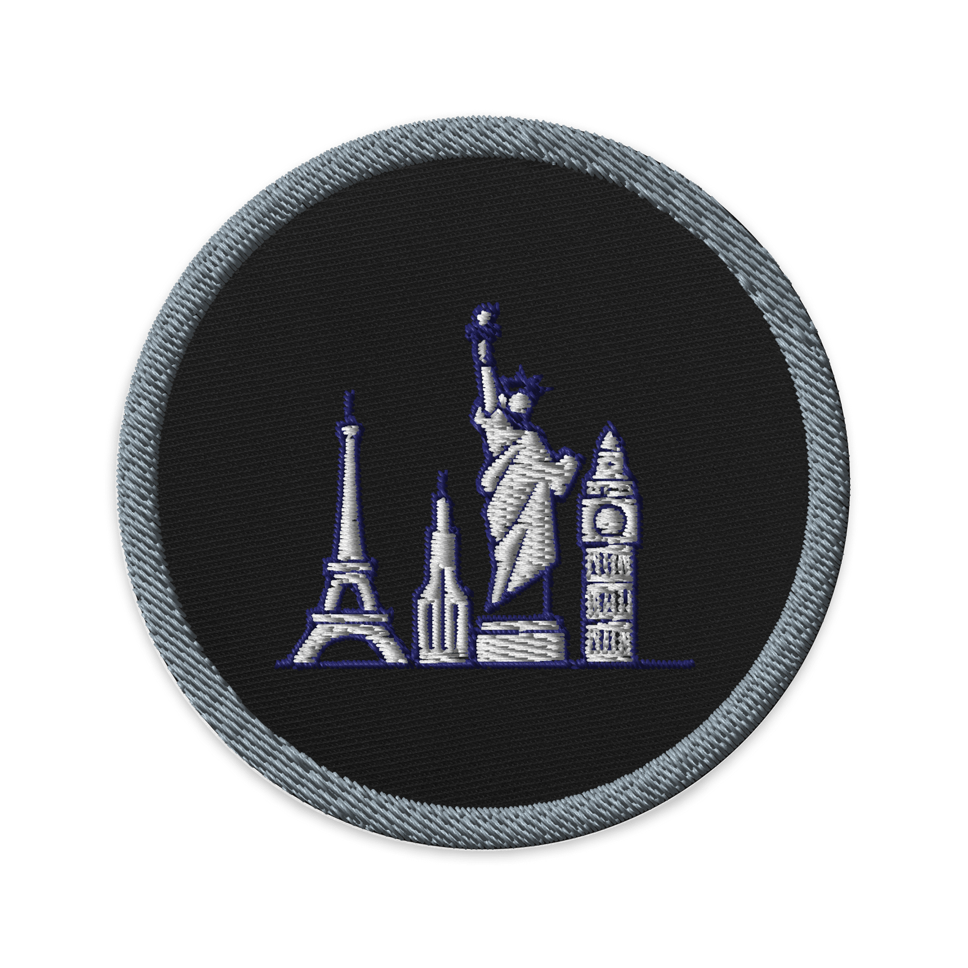 Landmark Outlines Embroidered Patches product image (1)