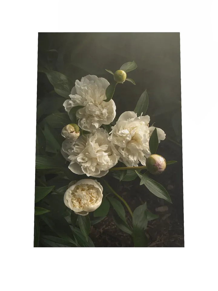 White Peonies in the Garden product image (1)