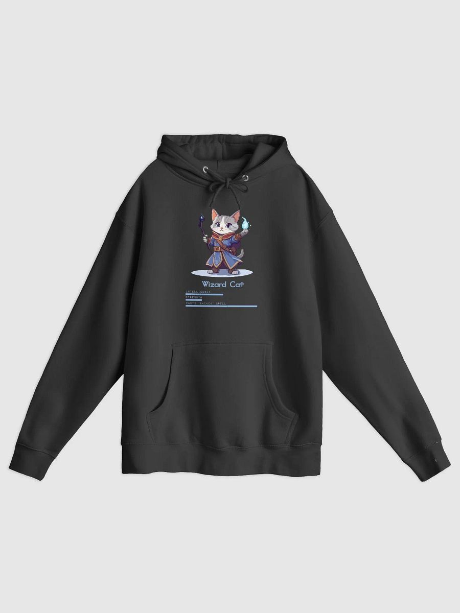 RPG Wizard Cat unisex medium-heavy fleece lined hoodie for gamers and cat lovers product image (4)