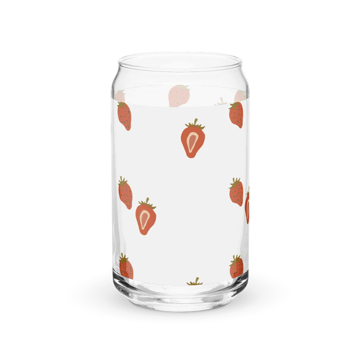 Strawberry Bliss Can-Shaped Glass product image (6)