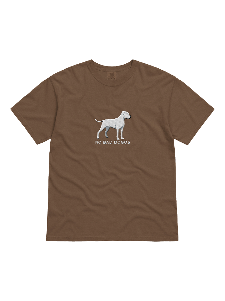 No Bad Dogos T-Shirt(Embroidered) of a Dogo Argentino(White) product image (11)