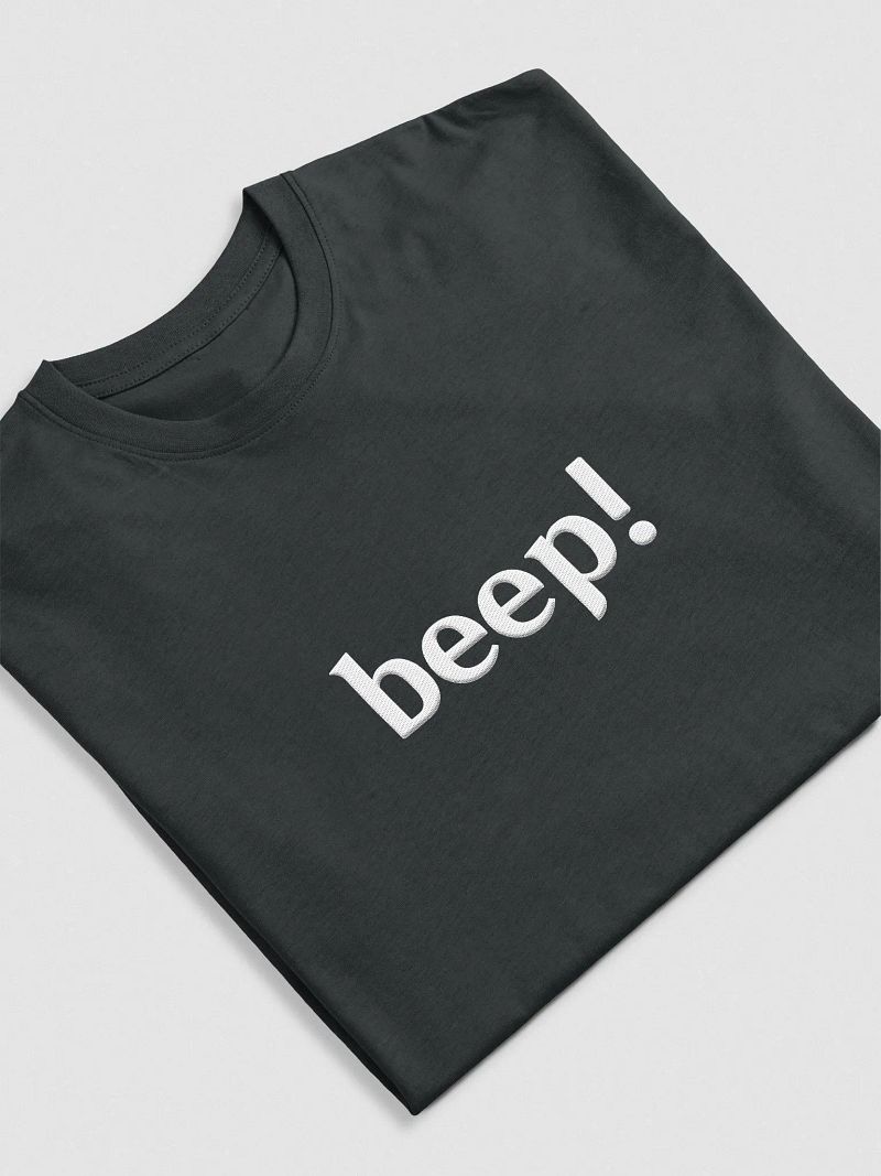 Beep Shirt (Embroidered, Black)