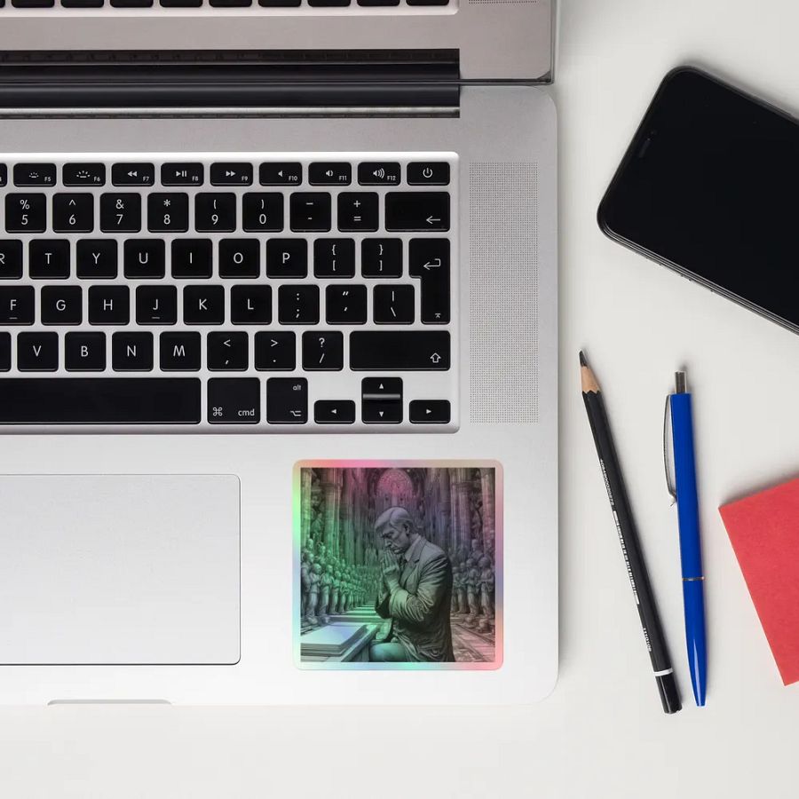 Prayers of Donald Holographic Sticker product image (12)