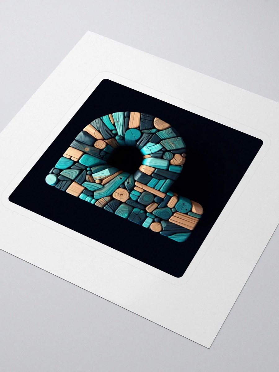 P Mosaic Kiss Cut Stickers | Ai Design initial P product image (3)