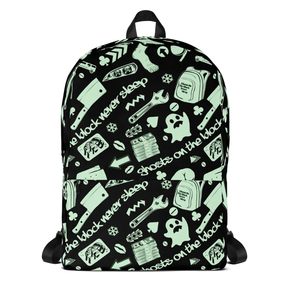 A8M - Ghosts On The Block Never Sleep Bookbag (Creamy April) product image (1)