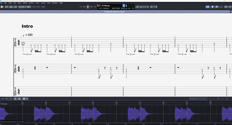 Transylvania PDF TAB + Backing Track MP3 product image (3)