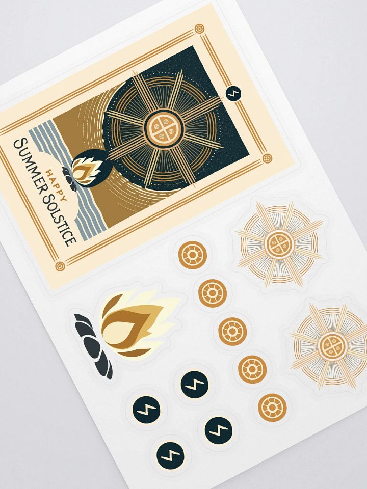 Norse Pagan Summer Solstice Sticker Sheet product image (1)