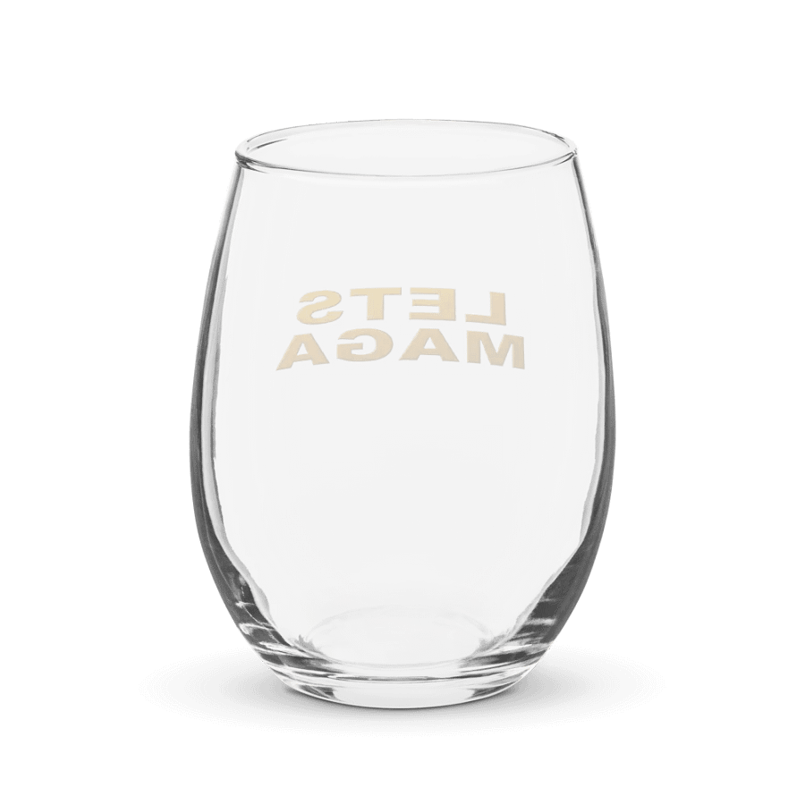 LETS MAGA - Golden Stemless Wine Glass product image (6)