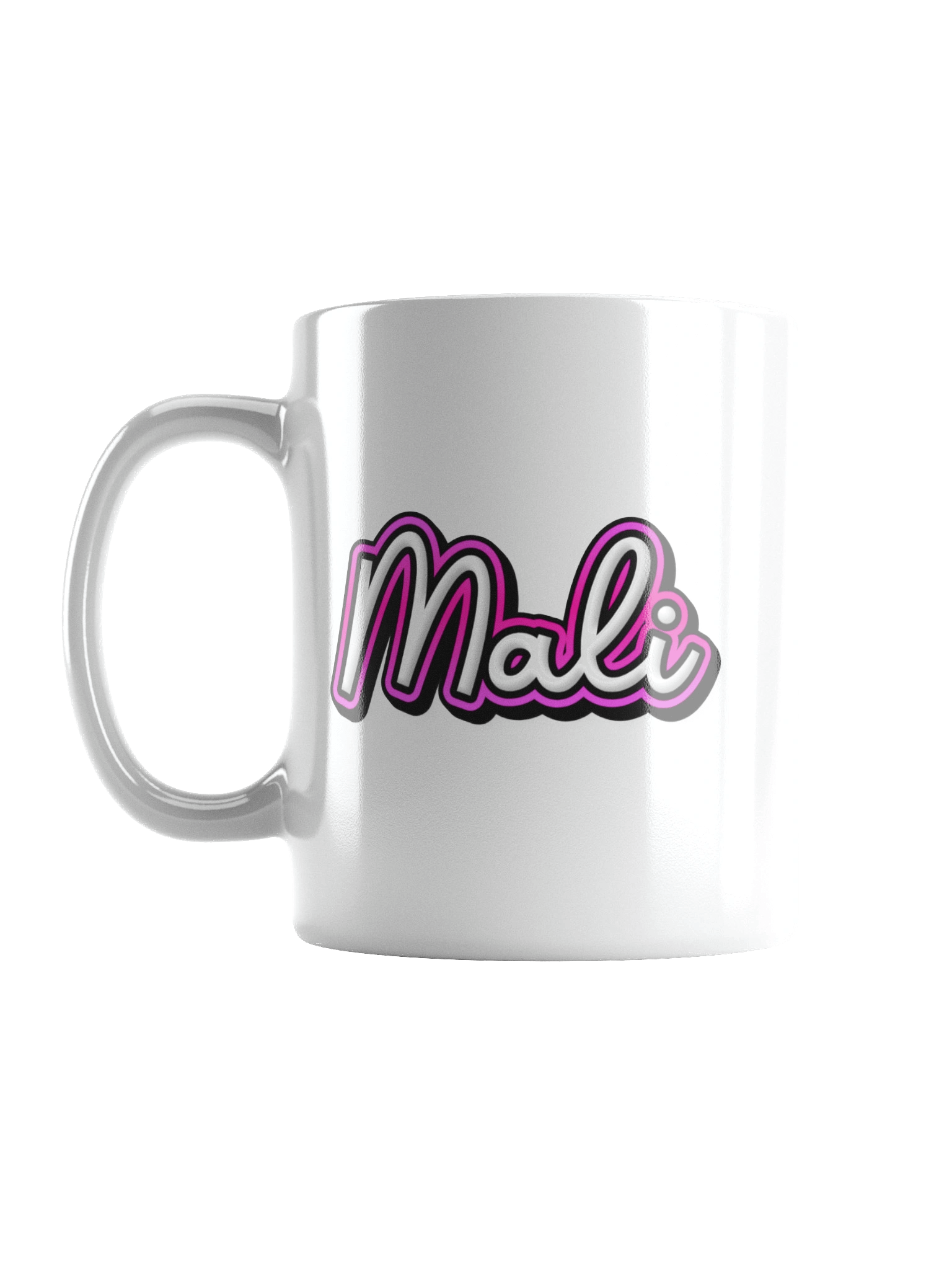 Mali the Axe Cat White Glossy Mug product image (2)
