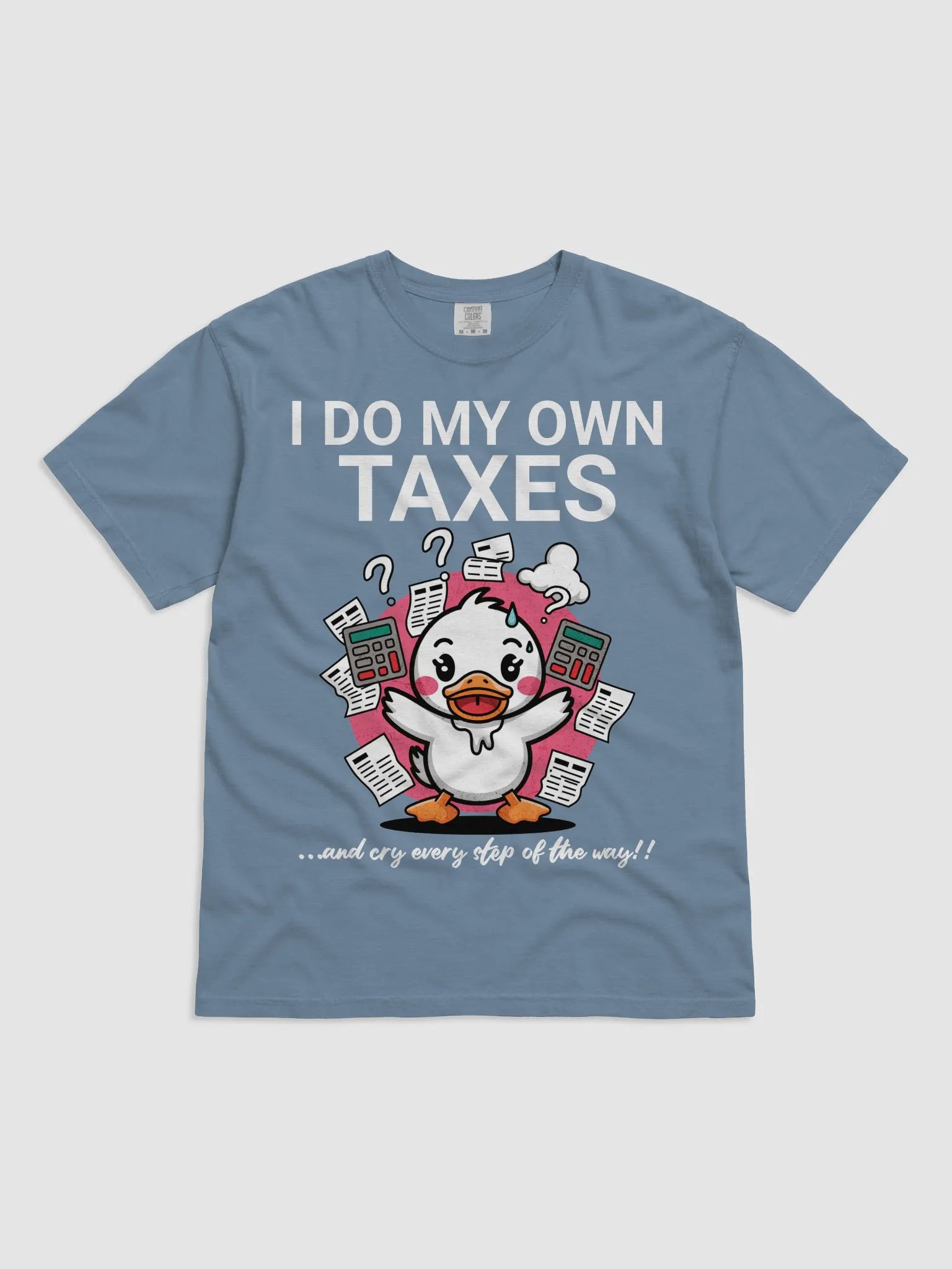 Quirky Calculator Duck Graphic Tee product image (1)