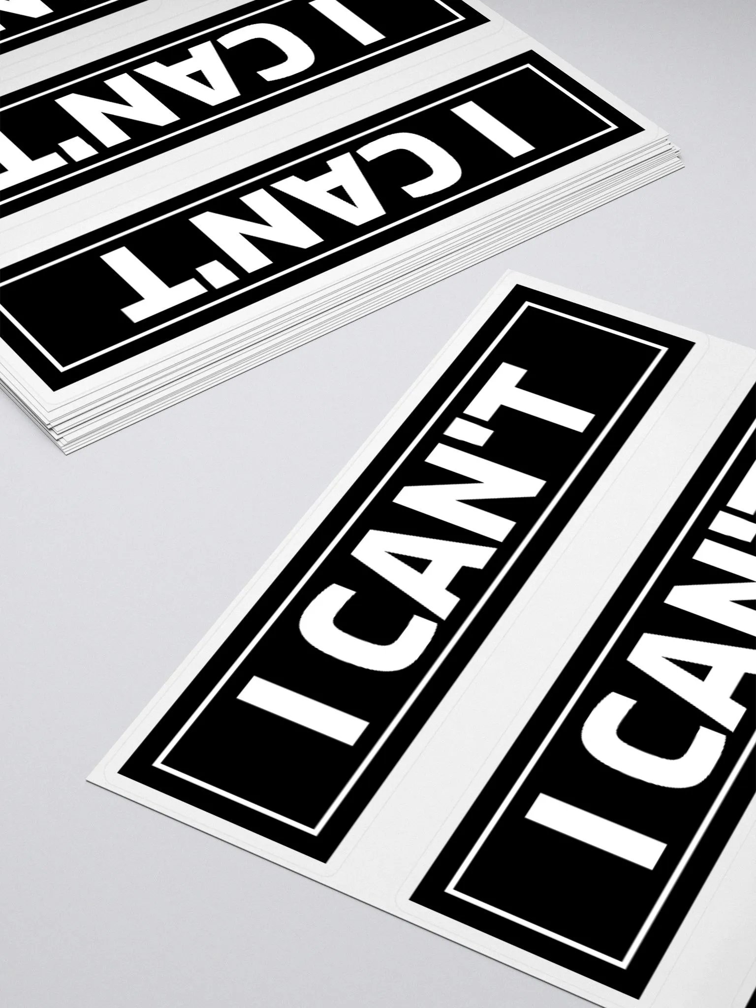 I CAN'T x3 stickers product image (12)