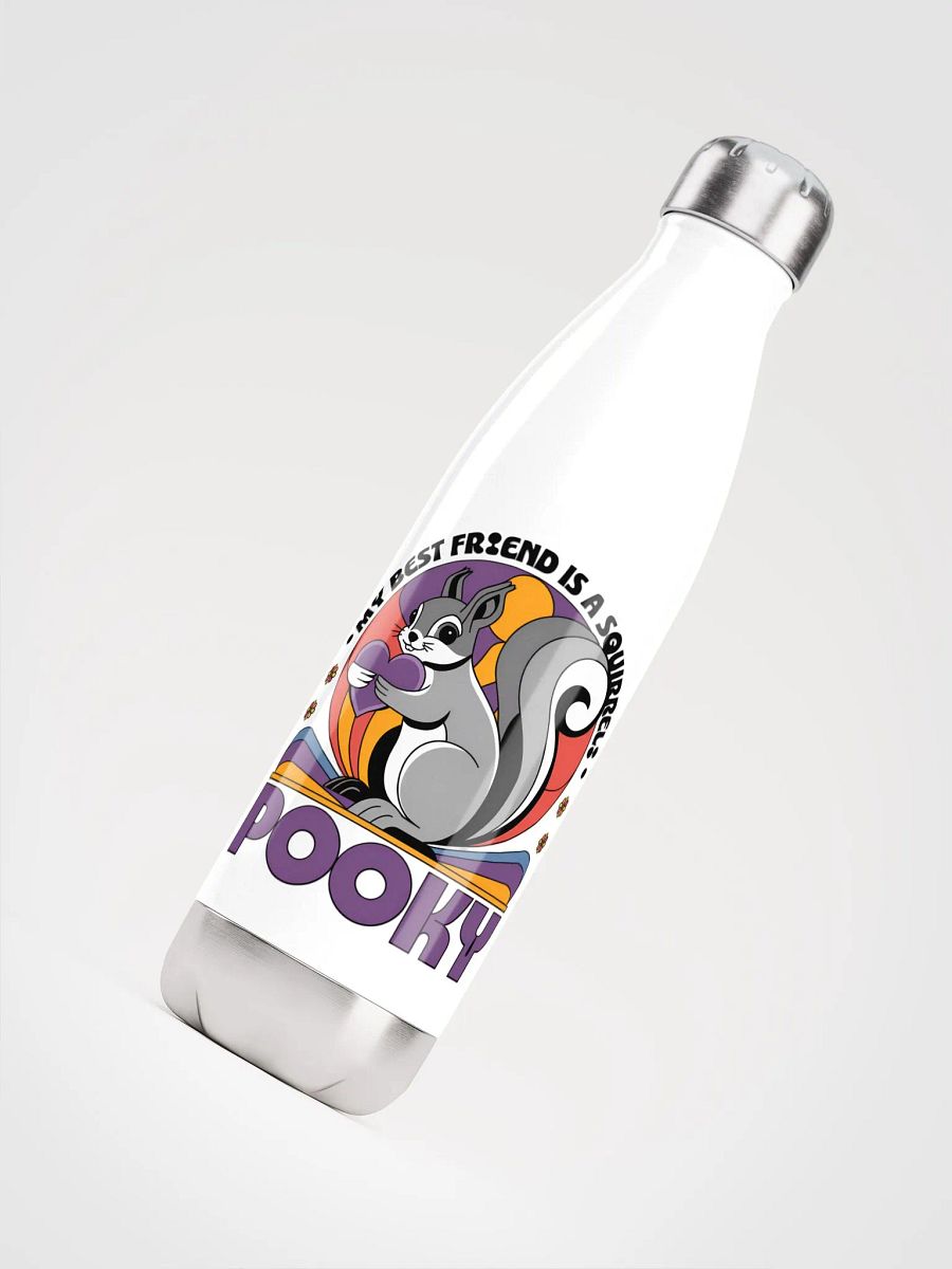 Water Bottle: My Best Friend is a Squirrel Named Pooky, Purple Font product image (4)