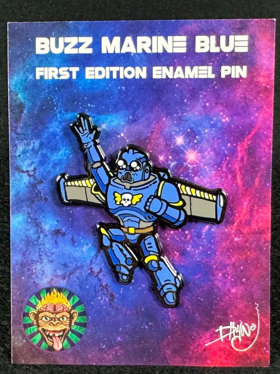 Buzz Space Marine Blue 2'' Enamel Pin product image (1)