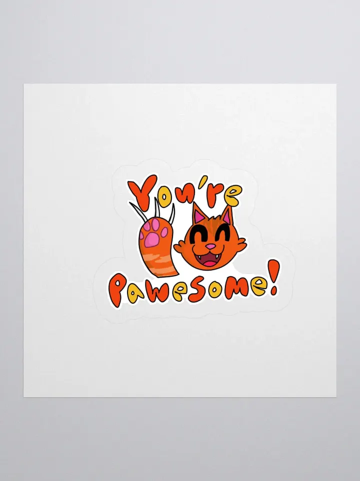 "You're Pawesome" Kiss-Cut Sticker product image (1)