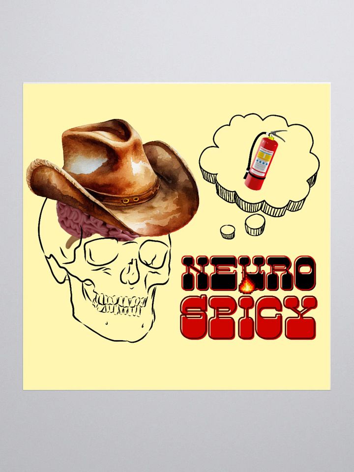 NEUROSPICY die-cut sticker product image (1)