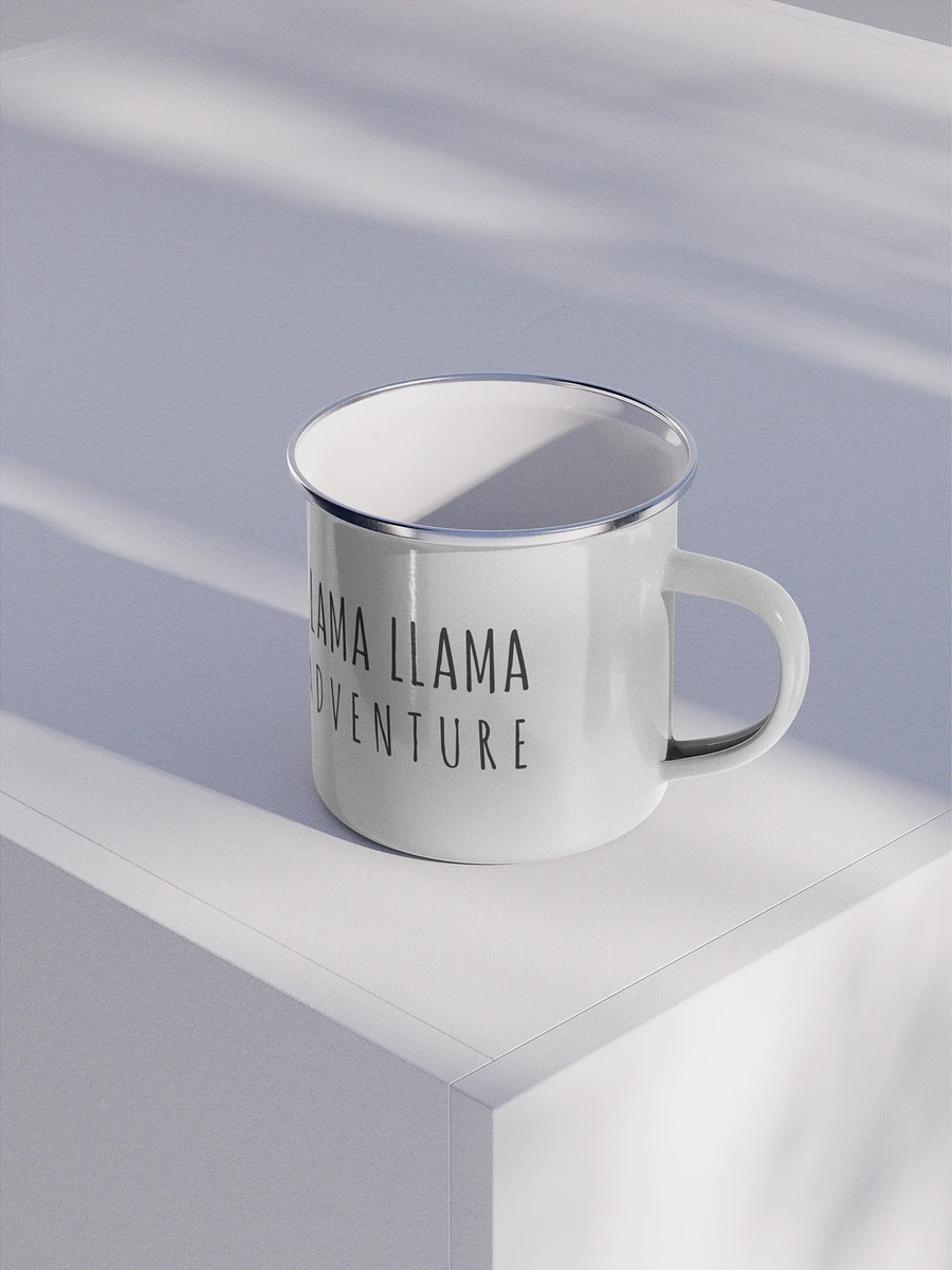 Llamas logo enamel mug product image (3)