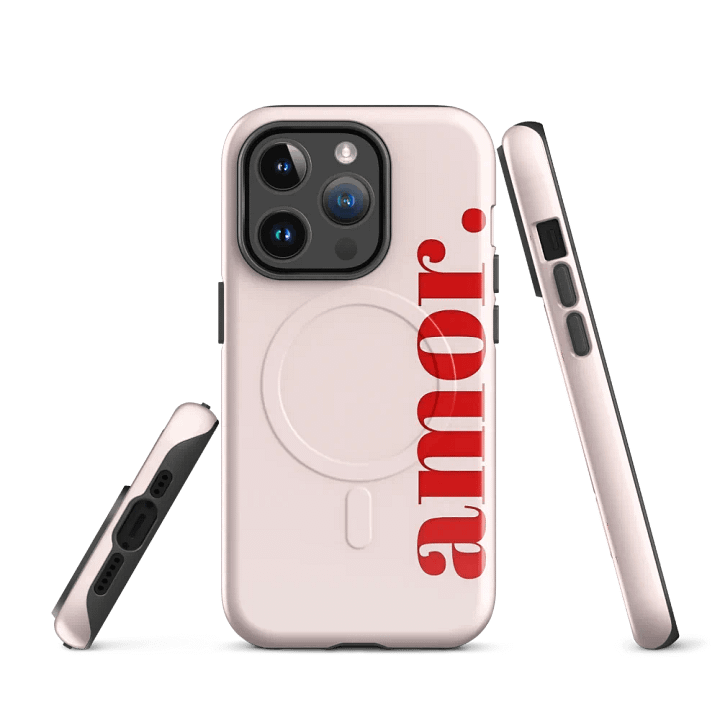 Amour Red Vertical iPhone MagSafe® Tough Case product image (2)
