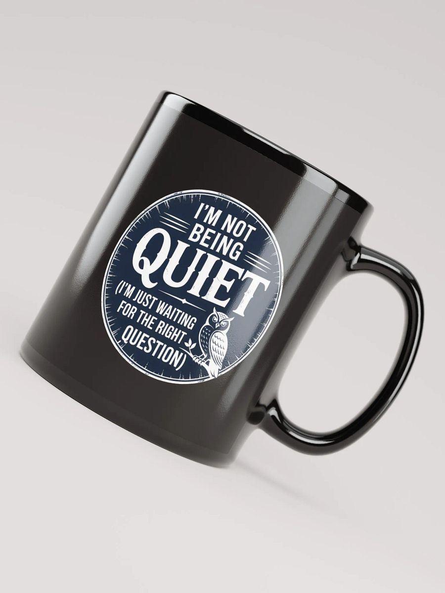 Not Being Quiet Human Design Projector Black Mug product image (4)