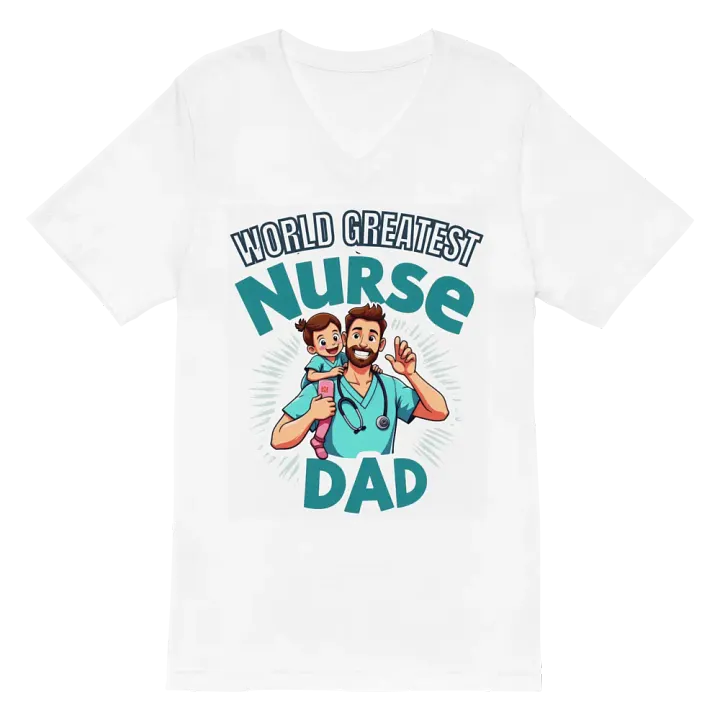 Nurse Dad Appreciation V-Neck Tee product image (2)