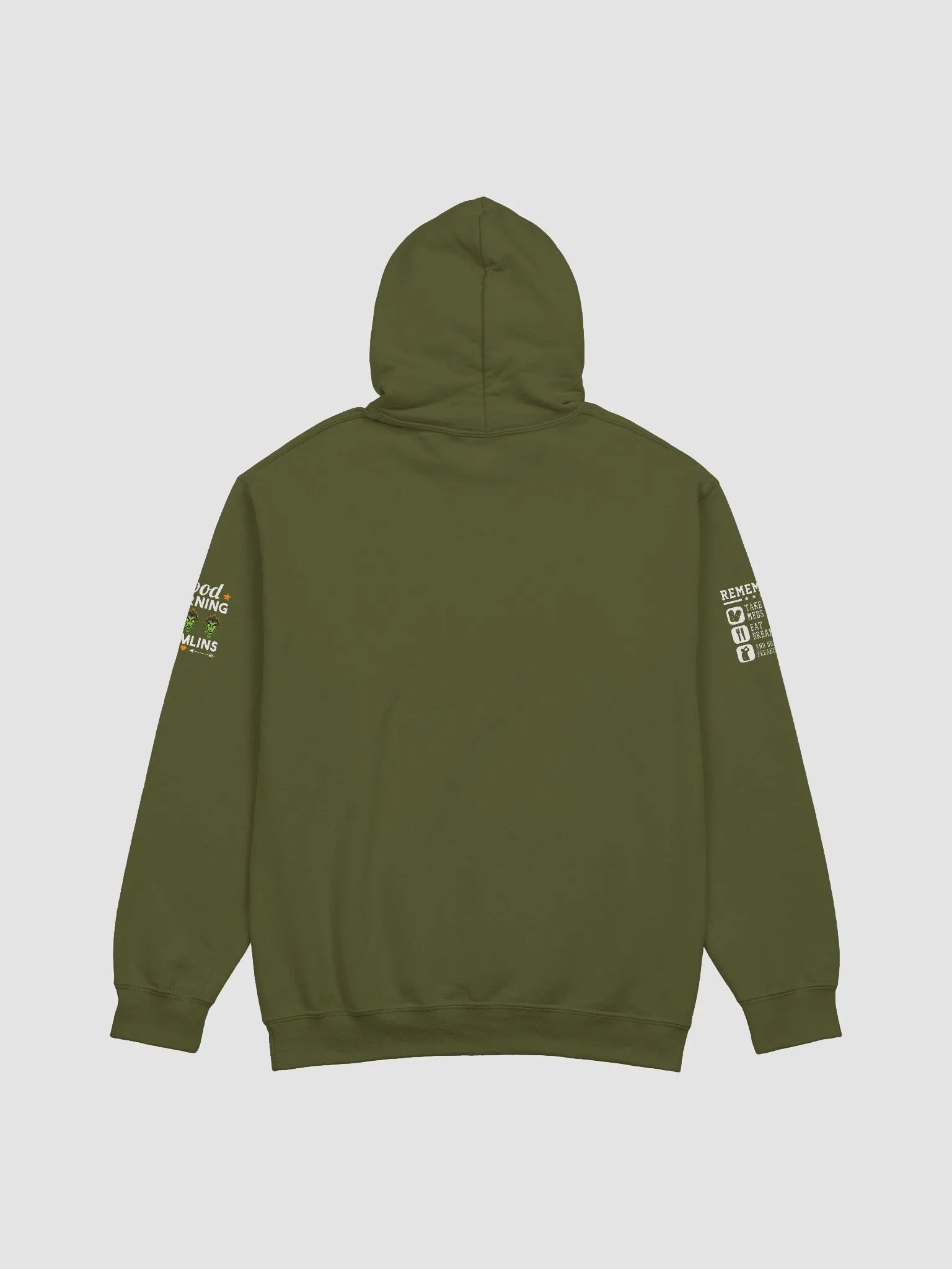 I run on caffeine and spit hoodie light (new size chart) product image (2)