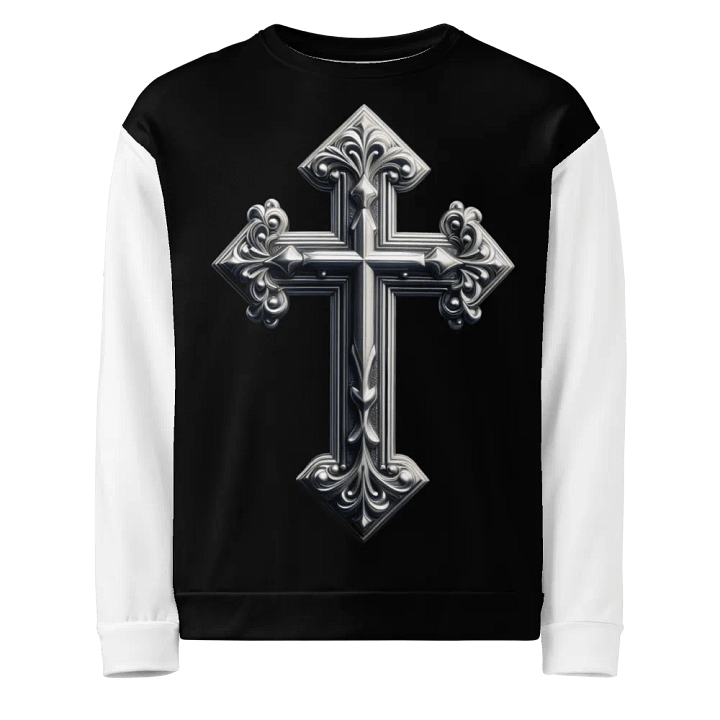 A Silver Angel and Cross - Unisex Sweatshirt #4 product image (1)
