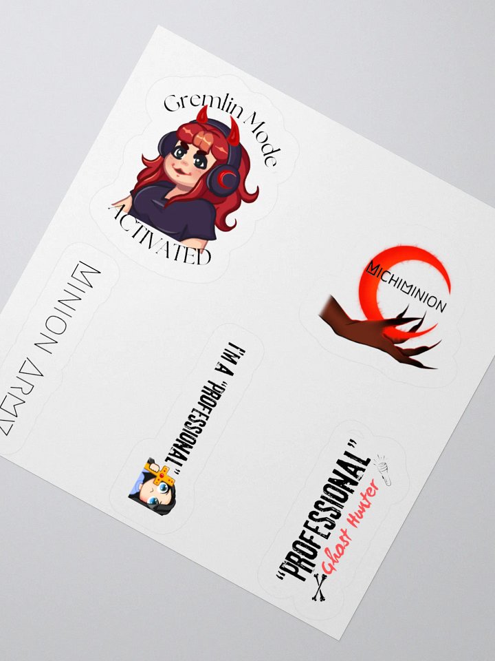 Whimsical Redhead Kiss Cut Stickers product image (4)