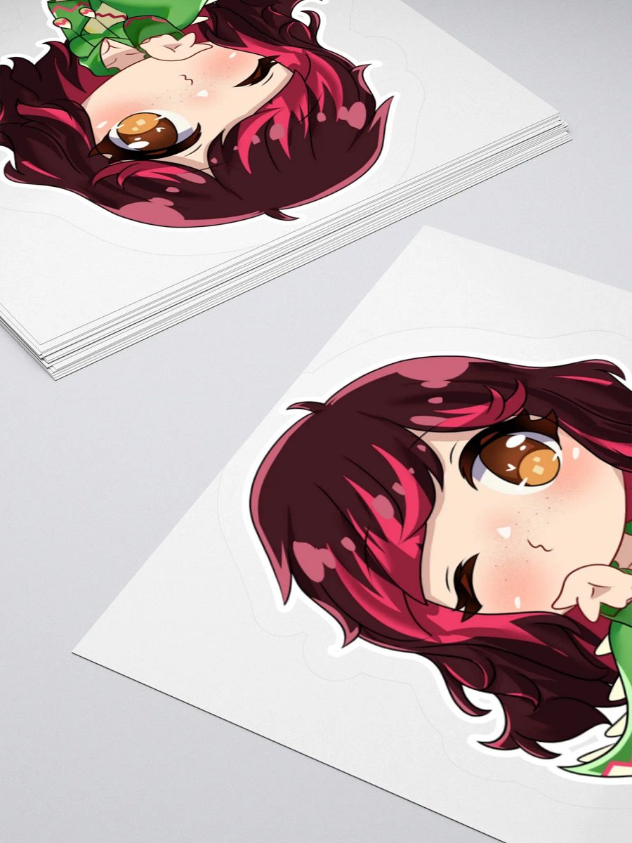 Chibisaurus Kisses Sticker product image (4)