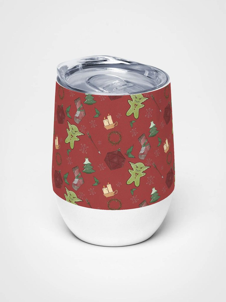 D&D Christmas Goblin - Stainless Steel Wine Tumbler product image (5)