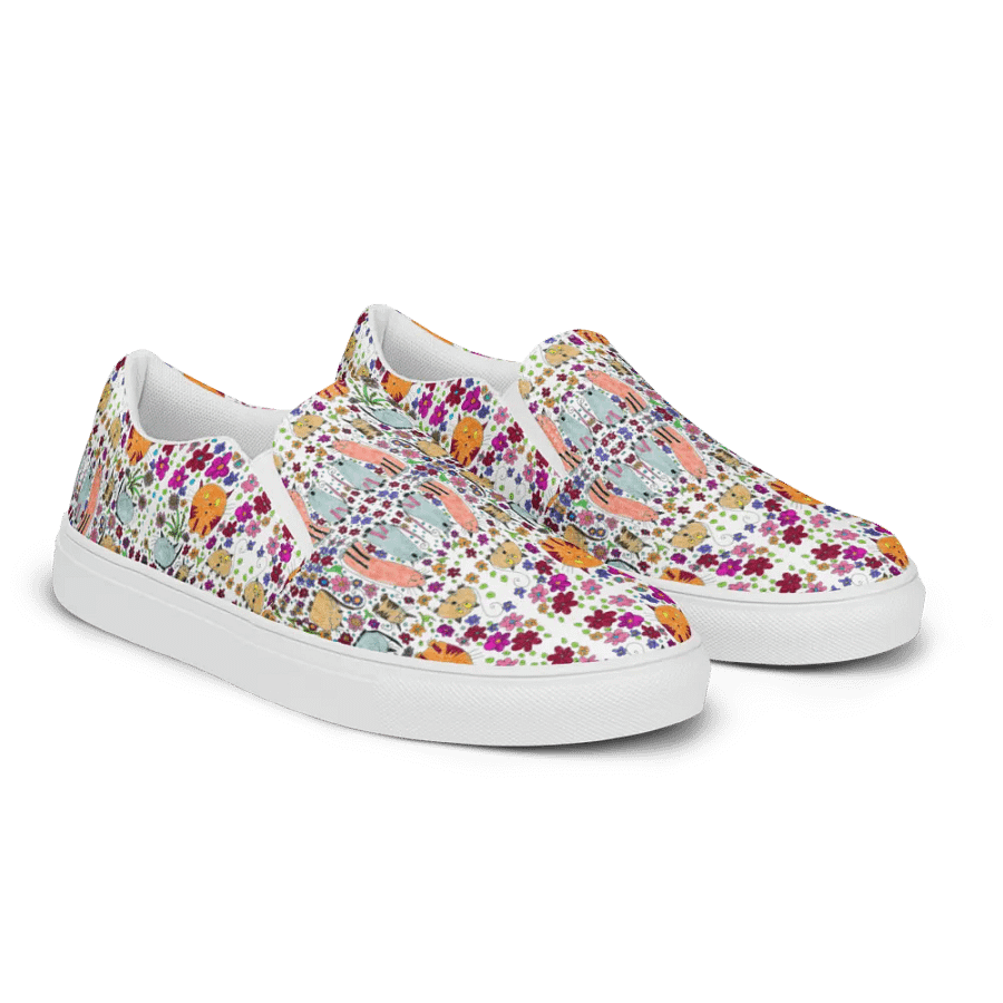 Abstract Cats Kaleidoscope Men's Slip-On Shoes product image (3)