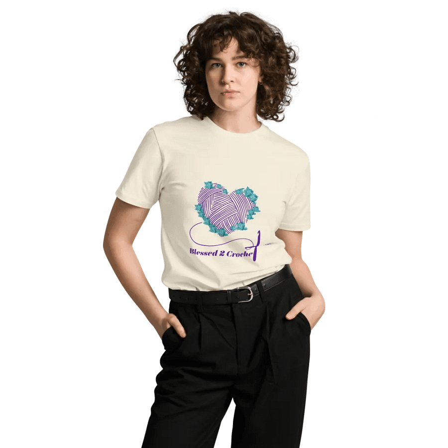 Blessed2Crochet Logo Tshirt product image (9)