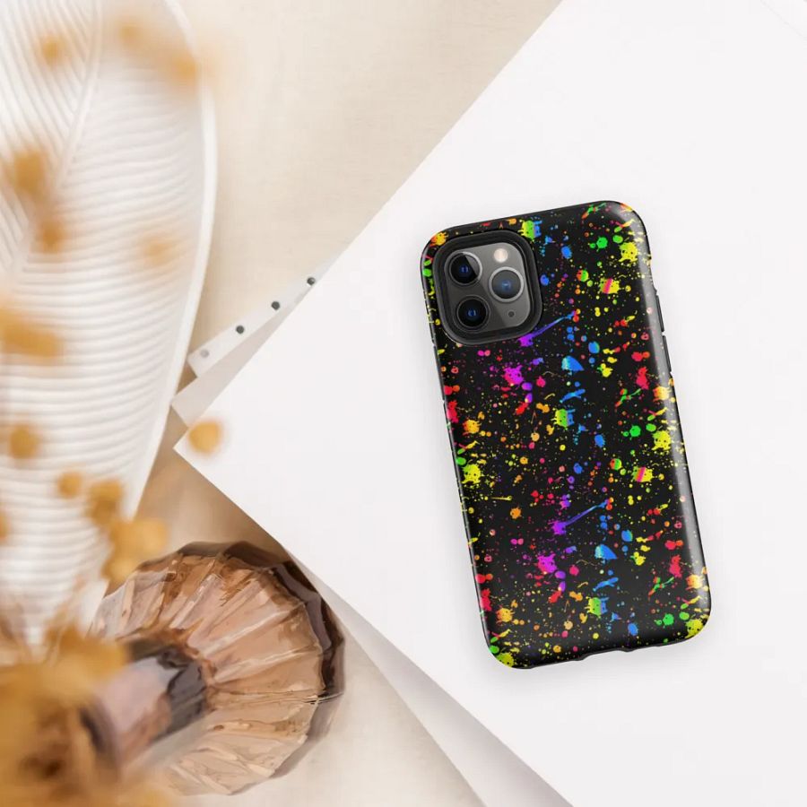 Neon Splatter Burst Tough Case for iPhone® product image (5)