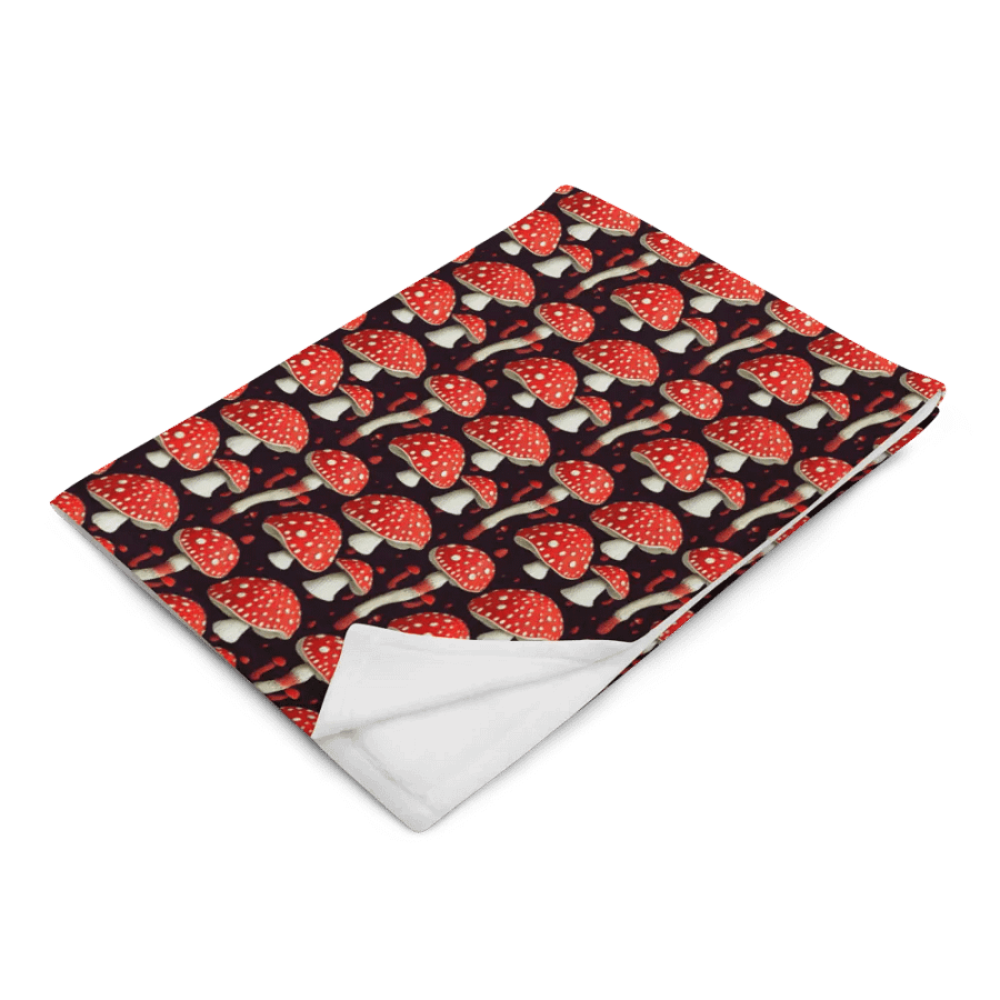 Magical Fly Agaric Mushroom Fluffy Blanket Throw product image (5)