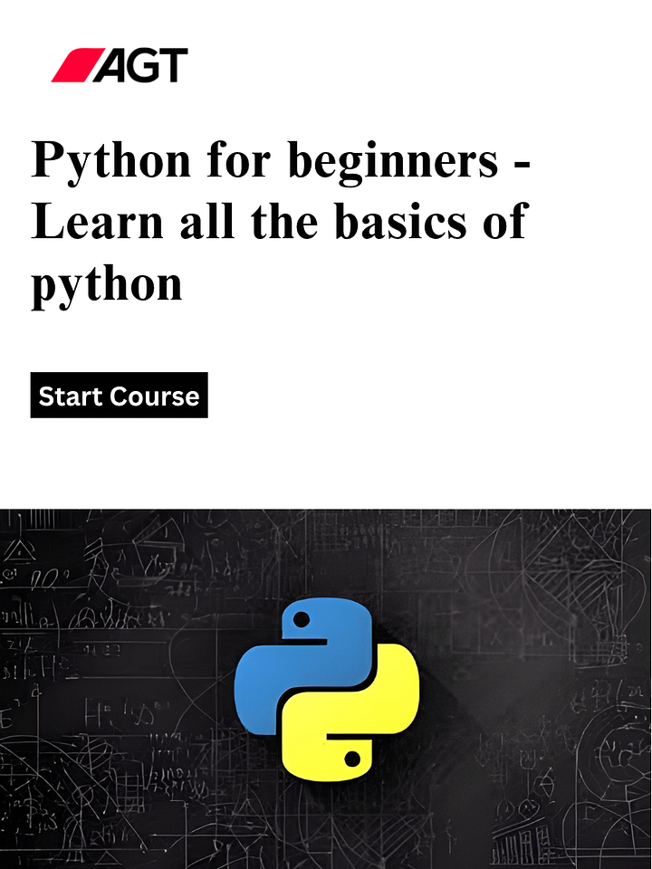 Python for beginners - Learn all the basics of python product image (1)