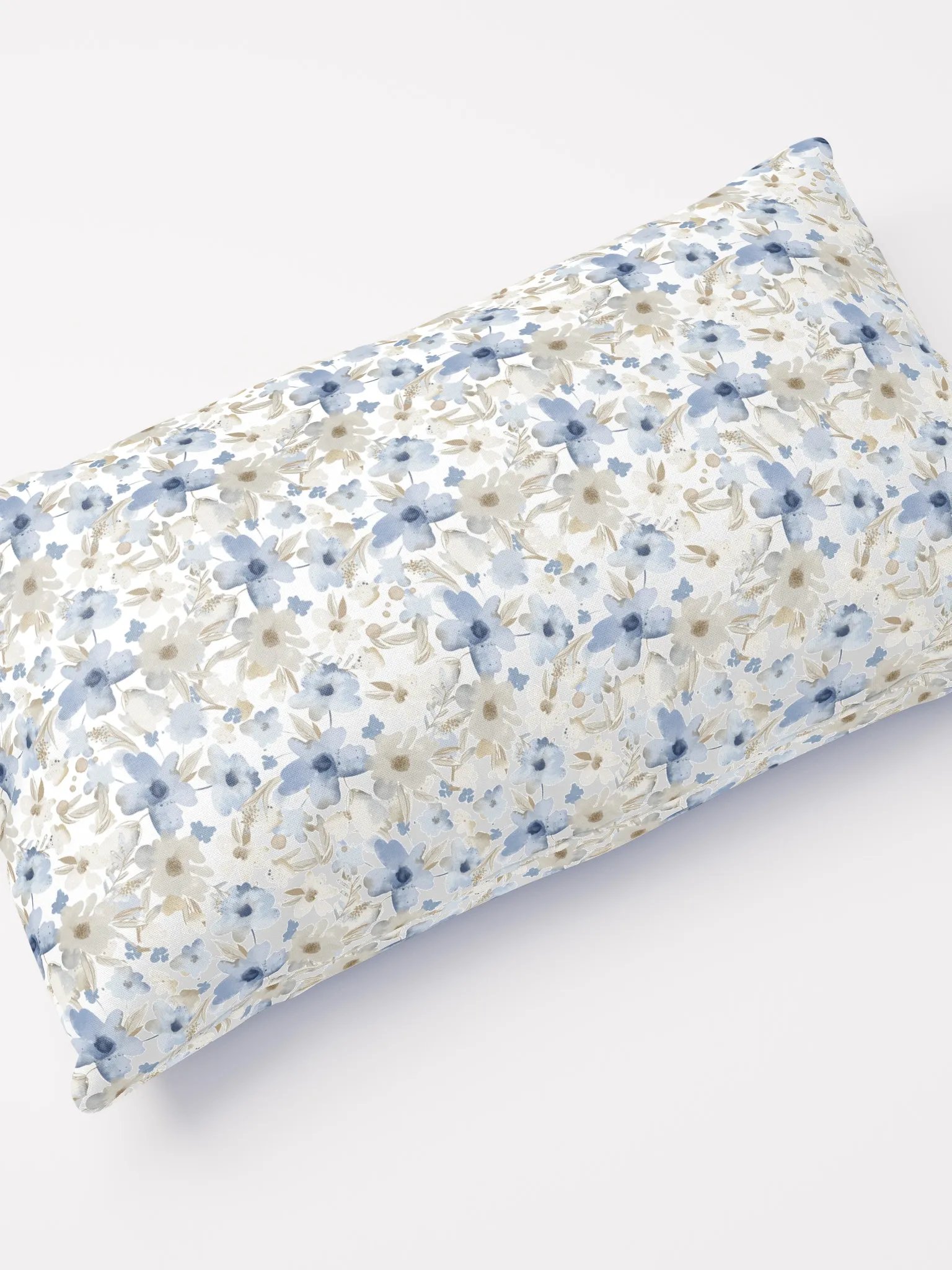 Blue Grey Flowers Basic Pillow product image (10)