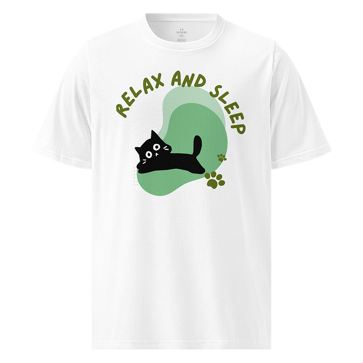 Relax and Sleep Cat Illustration T-Shirt product image (1)