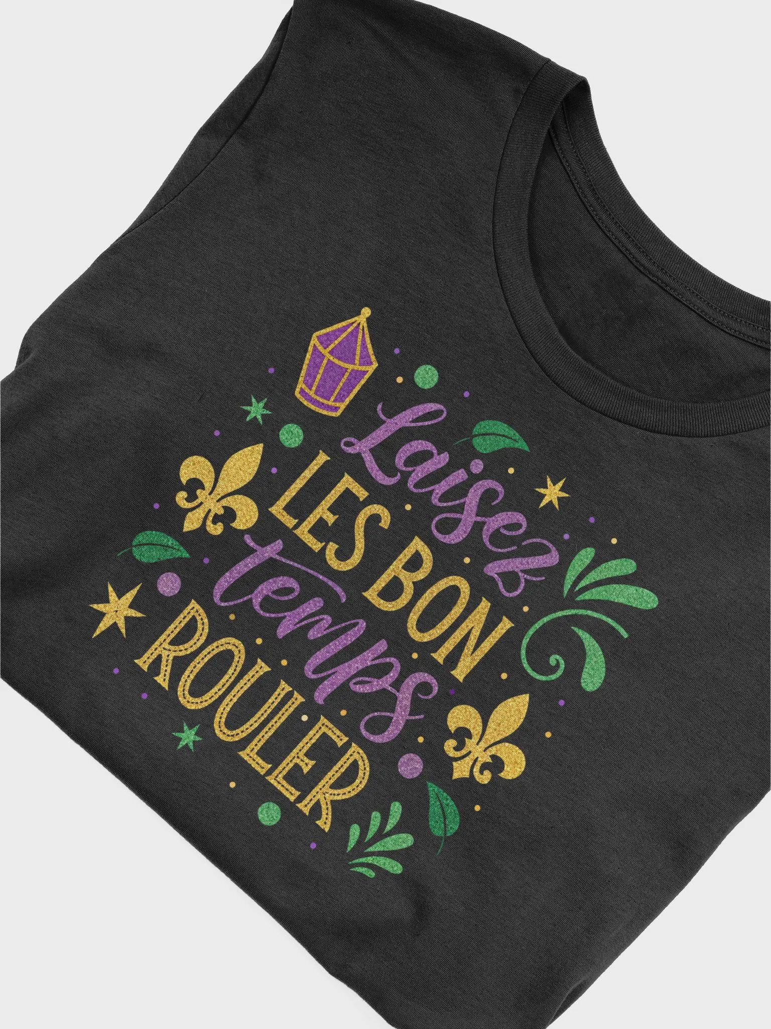 Mardi Gras Unisex Tee, Laissez Les Bon Temps Rouler Shirt, Festive Gift, Carnival Shirt, Party Apparel, Parade Tee product image (5)